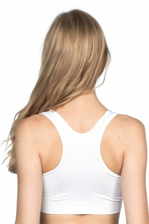 Dikişsiz Sporcu Büstiyer Emay 4001 - Beyaz