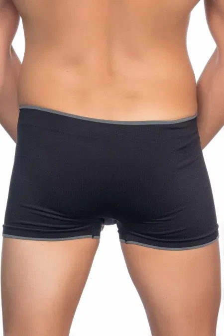 Esnek Bel Lastiği ve Modal Kumaşlı Boxer Emay 2103 - Siyah