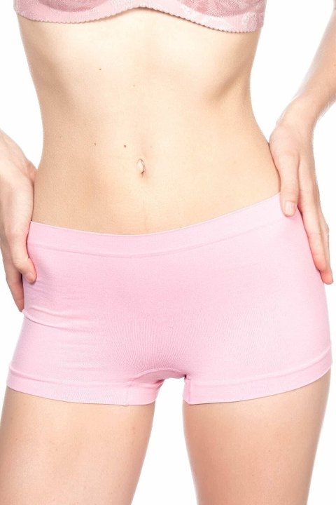 Dikişsiz Yapı ve Kompresyon Özellikli Boxer Korse Emay 3000 - Pembe