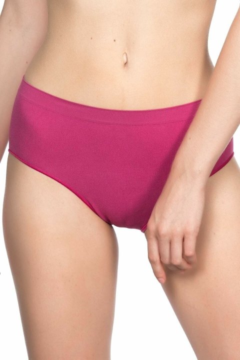 Dikişsiz Yüksek Bel Korse Poliamid Elastan Emay 3002 - Mürdüm