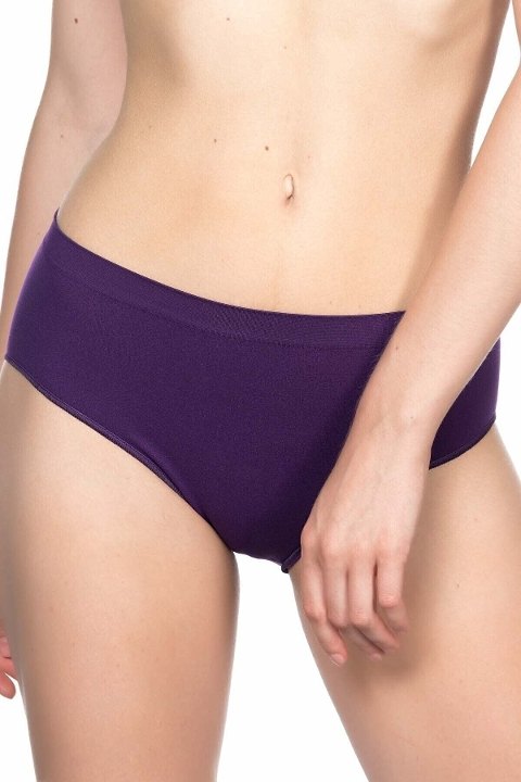 Dikişsiz Yüksek Bel Korse Poliamid Elastan Emay 3002 - Mor