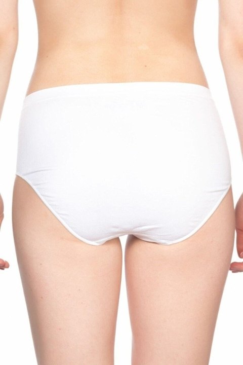 Dikişsiz Yüksek Bel Korse Poliamid Elastan Emay 3002 - Beyaz