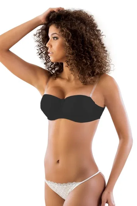 Sırtı Şeffaf Straplez Destekli Sütyen Emay B702