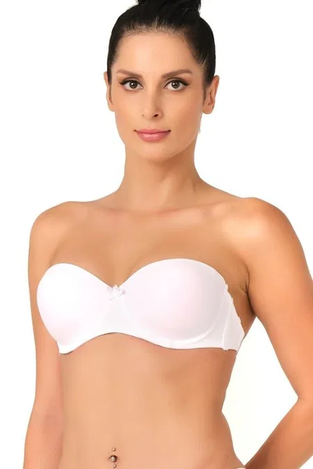 Sırtı Şeffaf Straplez Sütyen Emay B701