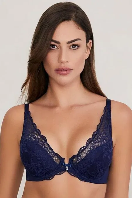 Tam Kaplı Dikişsiz Sütyen Eros 310 - Lacivert