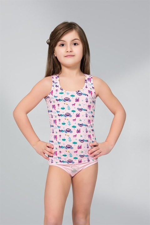 Namaldı Kalın Askılı Pamuklu Kız Çocuk Atlet Namaldı 492 - Görsel 3