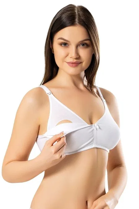 Pamuklu Astar Emzirme Sütyeni Miss Modinn 8020 - Beyaz