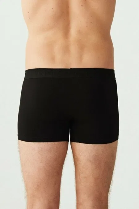 Pamuklu Modal Esnek Bel Boxer 3'lü Set Us. POLO Assn. 80173 - Siyah