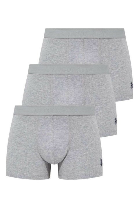 Pamuklu Modal Esnek Bel Boxer 3'lü Set Us. POLO Assn. 80173 - Gri