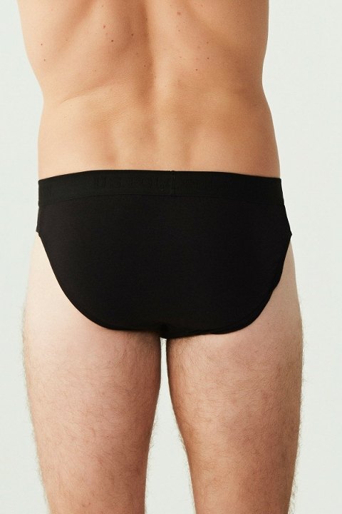 Pamuklu Elastik Kesim Erkek Slip Us. POLO Assn. 80177 - Siyah