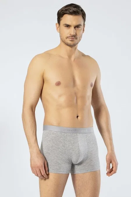 Esnek Bel Lastiği Modal Erkek Boxer Cacharel 1405 - Gri