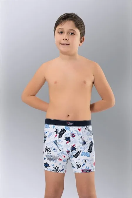 Namaldı Pamuklu Desenli Boxer Erkek Çocuk Namaldı 320 - Görsel 4