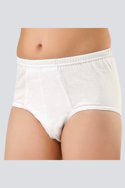 %100 Pamuklu Yumuşak Lastik Erkek Çocuk Slip 2'li Paket Türen 304