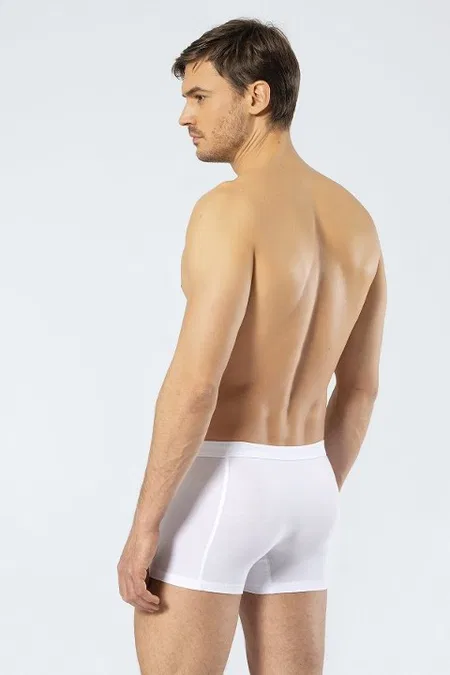 Pamuklu Esnek Bel Boxer Cacharel 1335 - Beyaz