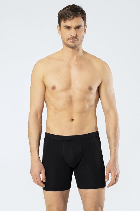 Uzun Paça Boxer Esnek Bel Lastiği Siyah Cacharel 1336