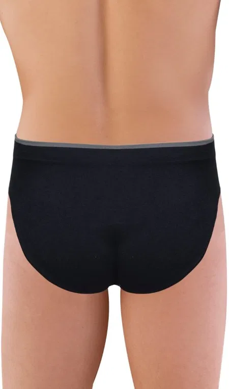 Pamuklu Lastikli Erkek Slip Emay 2109 - Siyah