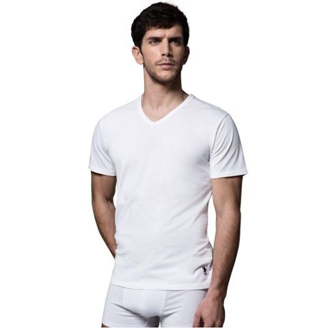 Pamuklu Esnek V Yaka Kısa Kollu Atlet Us. POLO Assn. 80199