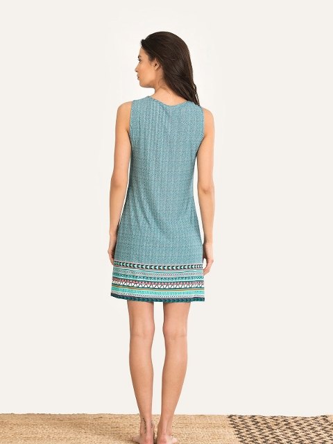 NBB Etnik Desen Viskon Gecelik NBB 67102 - Görsel 3