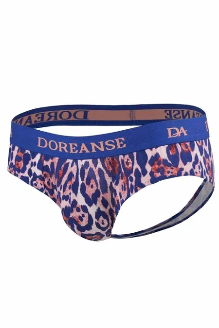 Fantazi Jockstrap Destekli String Tanga Modal Pamuk Doreanse 1270 - Leopink
