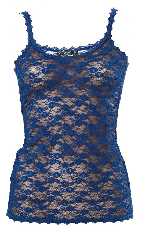 Flok Desenli Pamuklu Atlet Kadın Anıt 2858 - Saks