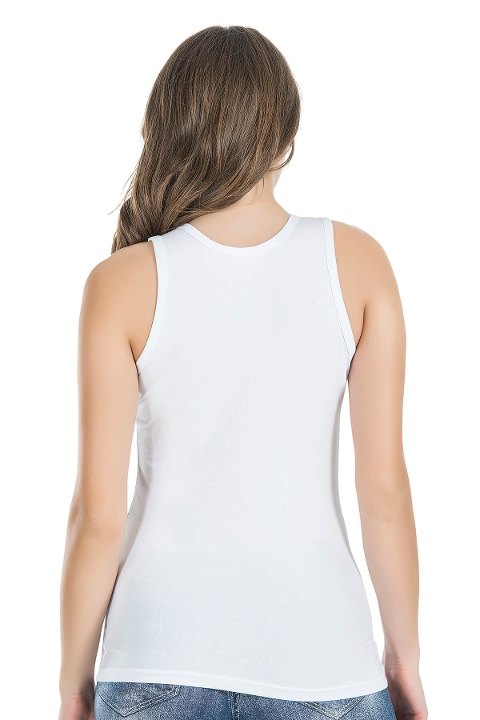 Geniş Askılı Pamuklu Kadın Atlet Derya Kurşun 213 - 2