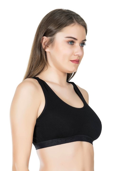 Geniş Askılı Pedli Sporcu Body Sütyen Derya 525 - Siyah