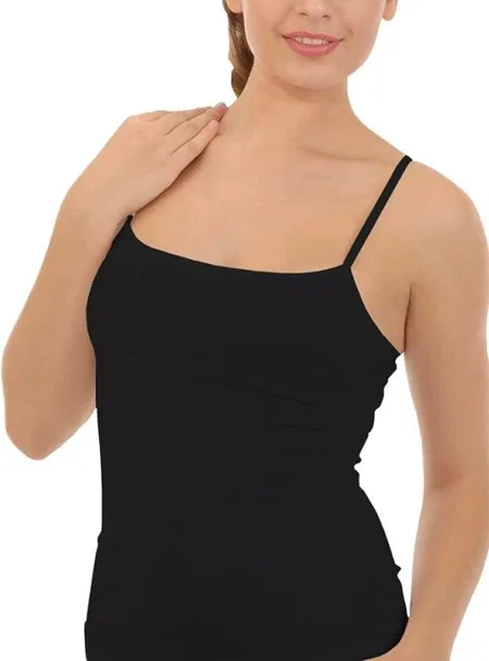 Modal İnce Askılı Kadın Atlet İMER 1237 - Siyah