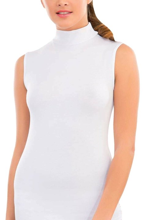 Tek Parça Kesim Boğazlı Sıfır Kol Modal Body İMER 1261 - 2