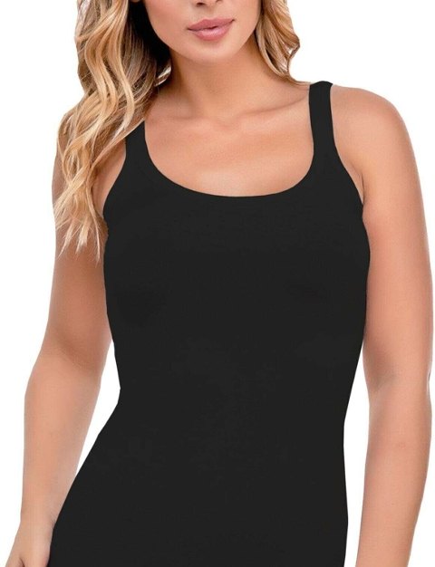 Uzun Boy Askılı Pamuklu Modal Atlet İMER 1274 - Siyah