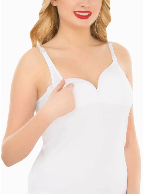 Likralı Modal Pamuk Emzirme Atleti İMER 1288