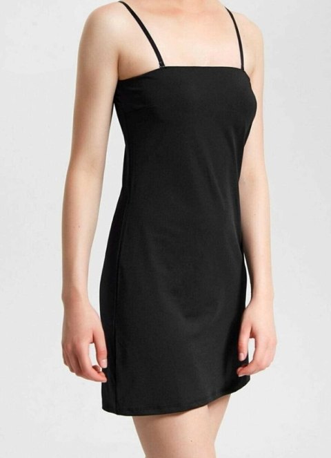 Tam Boy Dikişsiz Modal Kombinezon İMER 3162 - Siyah