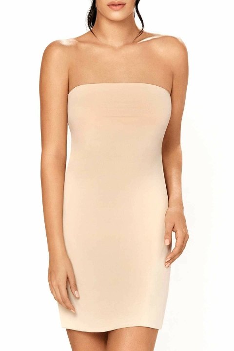 Tam Boy Dikişsiz Modal Kombinezon İMER 3162 - Ten