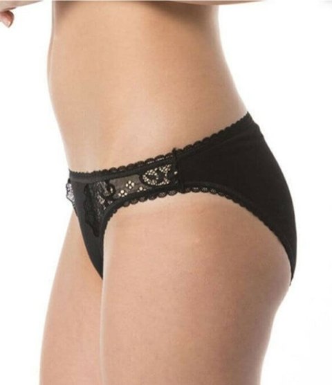 Dikişsiz Pamuklu Slip Külot İMER 4350 - Siyah