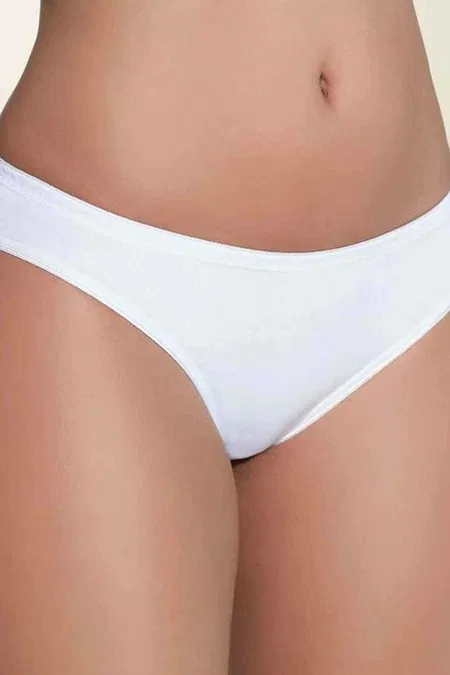 Modal Pamuklu Dikişsiz Slip Külot İMER 5010 - Beyaz