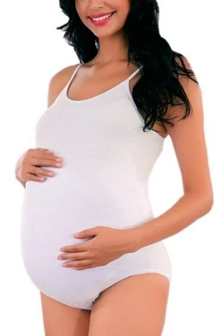 Modal Uzun Boy Hamile Atlet İMER 9253 - Beyaz