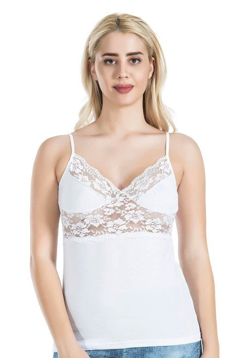 Nefes Alan Pamuklu İnce Askılı Kadın Atlet Derya 258