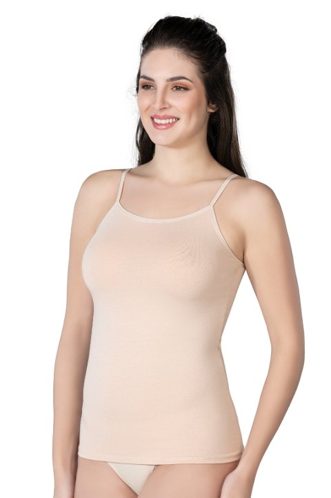 Modal Pamuklu İnce Askılı Atlet Emay 1410 - Ten