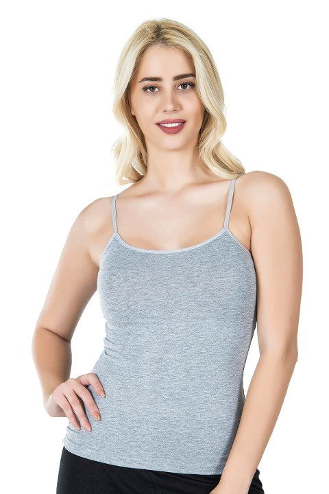 Pamuklu Nefes Alan İp Askılı Kadın Atlet Derya Kurşun 210