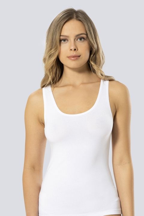 Pamuklu Nefes Alan Kadın Atlet Türen 953 - Beyaz