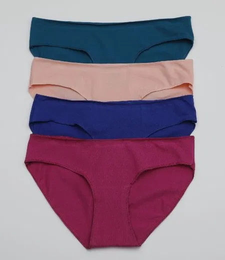 Likralı Yüksek Bel Bikini Slip Külot Öztaş 2734 - Karışık