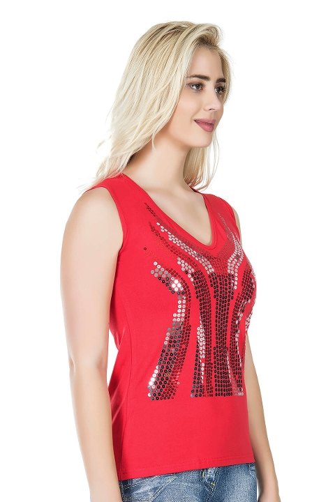 Esnek Tek Parça Body Kadın Derya 270 - Kırmızı