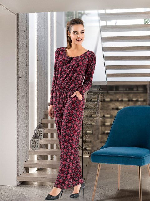 Kadın Tulum Kurşun Yumuşak Pamuklu Derya 1126 - 2