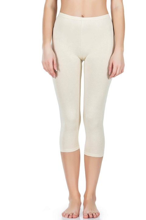 Yüksek Bel Dikey Dikişli Tayt Derya 424 - Ten