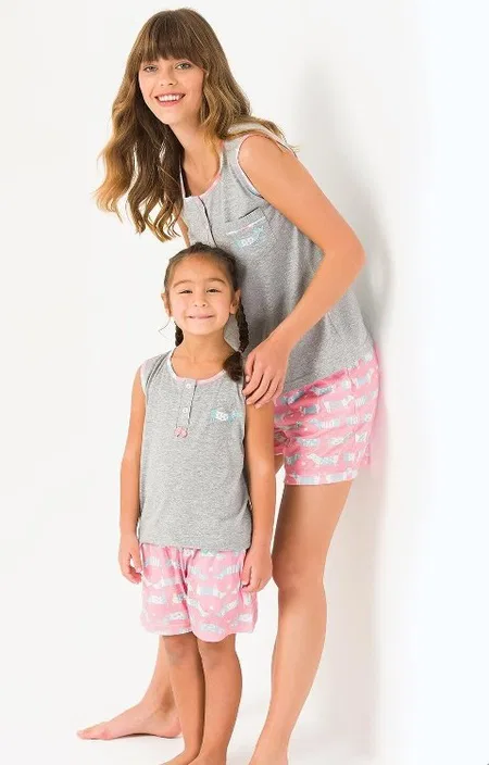 Yeni İnci Viskon Kısa Kollu Pijama Takım Yeni İnci 1729