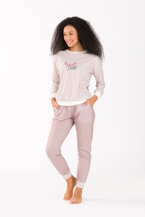 Yeni İnci Viskon Kol Ve Paça Lastikli Uzun Kol Kadın Pijama Takımı Yeni İnci 1731