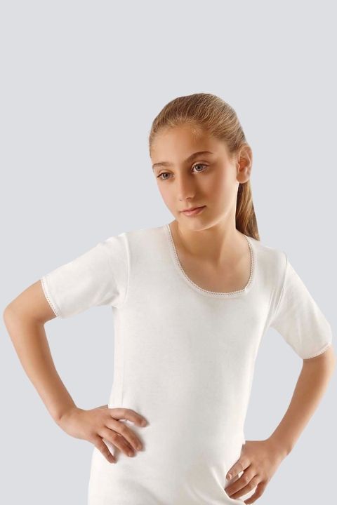 Pamuklu Geniş Askılı Kız Çocuk Atlet Türen 406