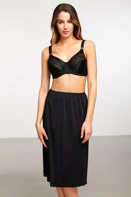 Kom Düz Jupon - Siyah