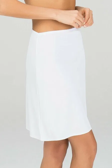 Kom Basic Midi Jüpon - Beyaz