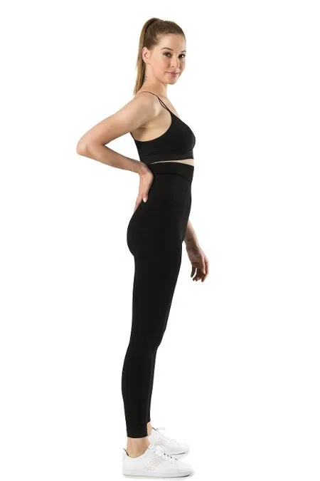 Dikişsiz Ultra Yüksek Bel Tayt Miss Fit 34442 - Siyah