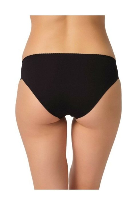 Lazer Kesim Düşük Bel Korse Siyah Emay 2701 - Siyah